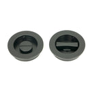 Matt Black 60mm Plain Round Pull - Privacy Set | From The Anvil - Cabinet Pulls - From The Anvil - Yester Home