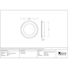 Matt Black 75mm Art Deco Round Pull | From The Anvil-Cabinet Pulls-Yester Home