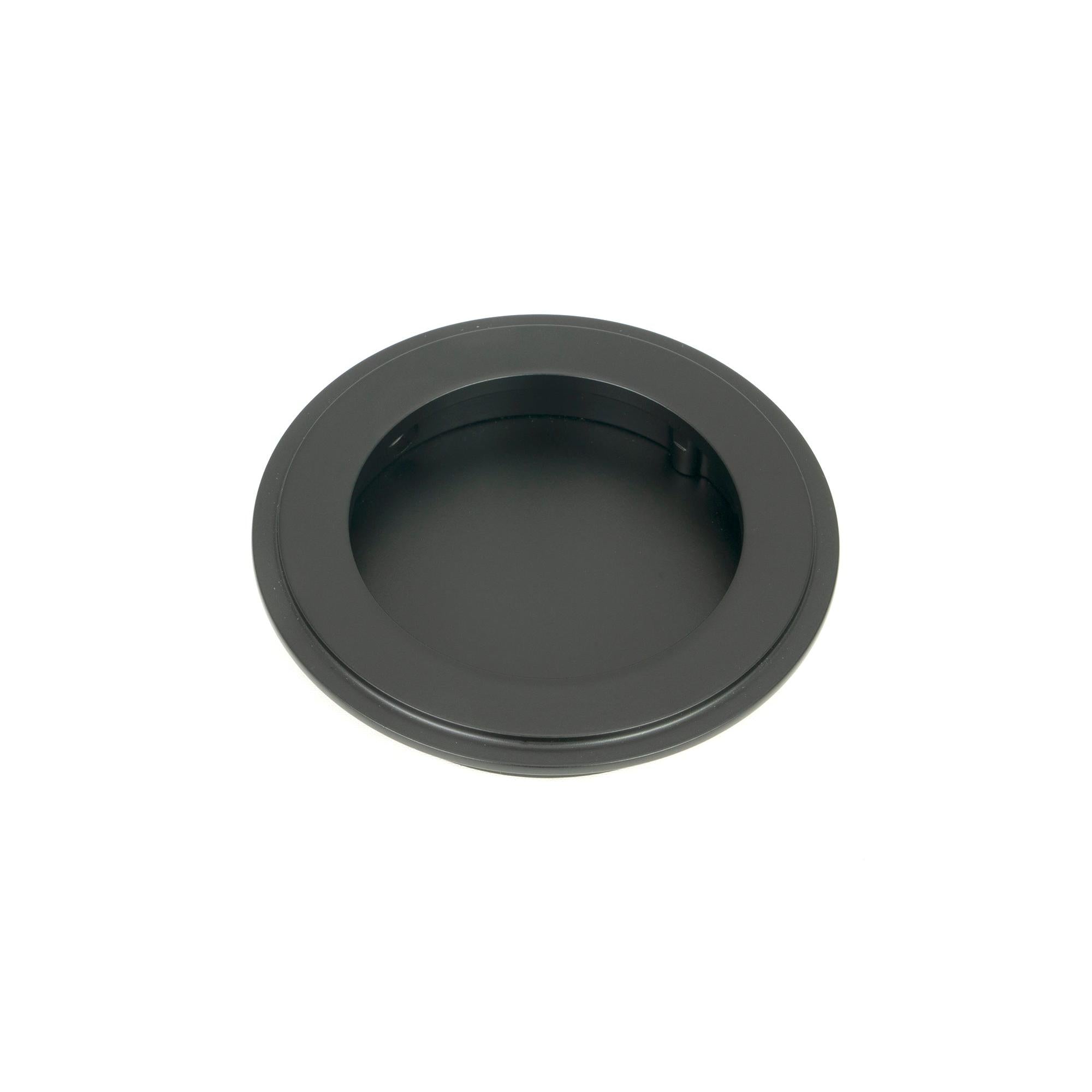 Matt Black 75mm Art Deco Round Pull | From The Anvil - Cabinet Pulls - From The Anvil - Yester Home