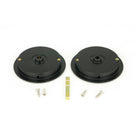 Matt Black 75mm Art Deco Round Pull - Privacy Set | From The Anvil - Cabinet Pulls - From The Anvil - Yester Home