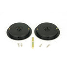 Matt Black 75mm Art Deco Round Pull - Privacy Set | From The Anvil-Cabinet Pulls-Yester Home