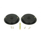 Matt Black 75mm Art Deco Round Pull - Privacy Set | From The Anvil-Cabinet Pulls-Yester Home