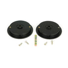Matt Black 75mm Plain Round Pull - Privacy Set | From The Anvil-Cabinet Pulls-Yester Home
