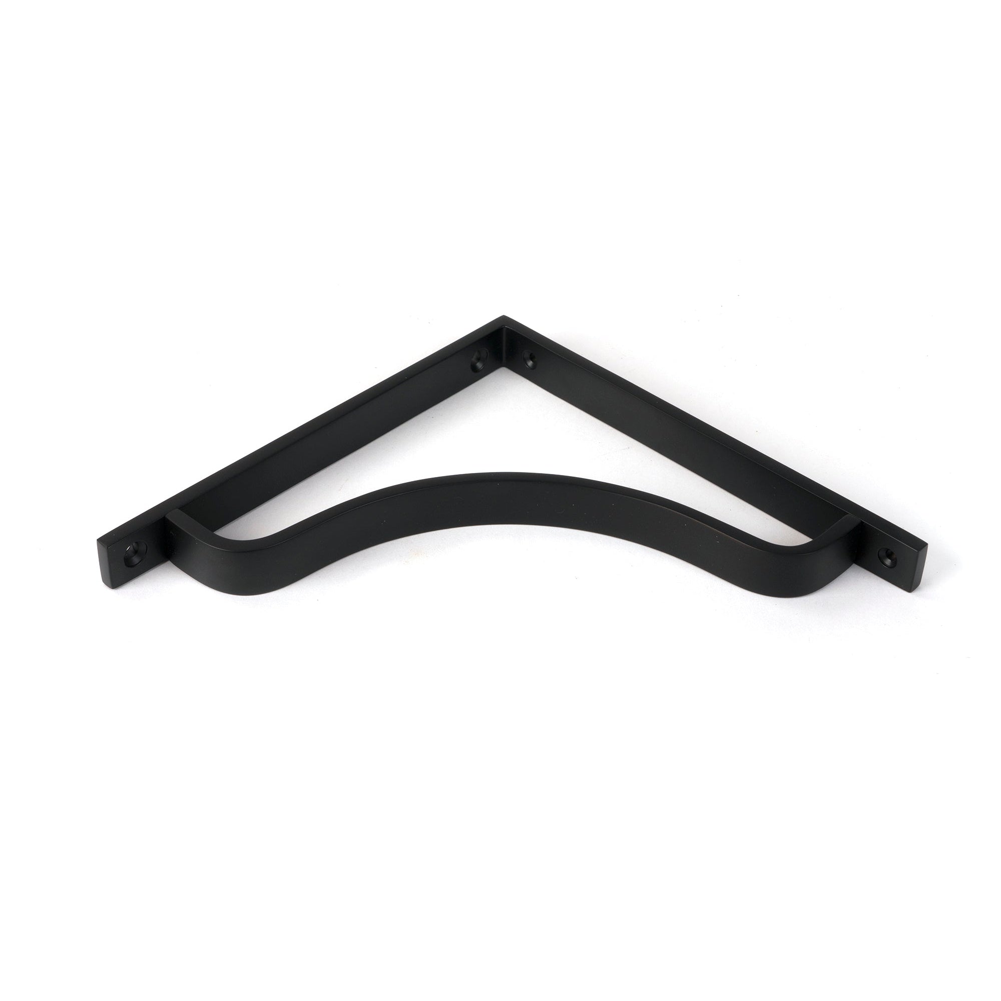 Matt Black Abingdon Shelf Bracket (200mm x 200mm) | From The Anvil-Shelf Brackets-Yester Home