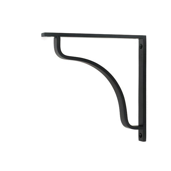 Matt Black Abingdon Shelf Bracket (200mm x 200mm) | From The Anvil-Shelf Brackets-Yester Home