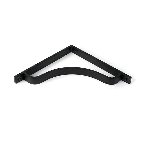 Matt Black Abingdon Shelf Bracket (200mm x 200mm) | From The Anvil-Shelf Brackets-Yester Home