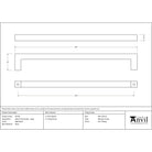 Matt Black Albers Pull Handle - Large | From The Anvil-Pull Handles-Yester Home