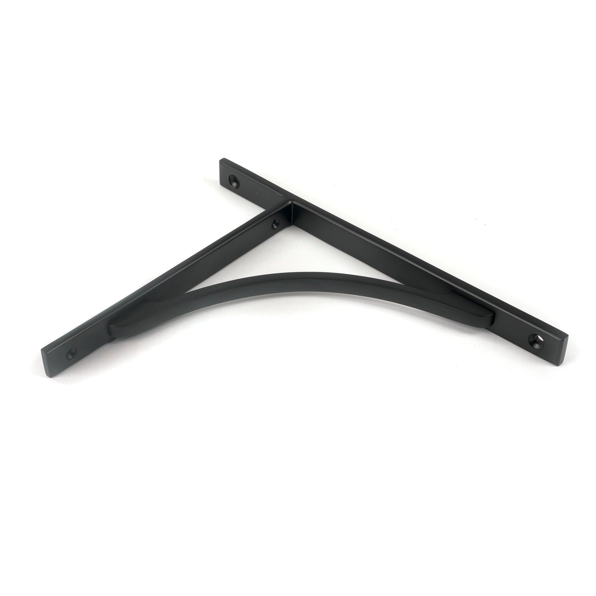 Matt Black Apperley Shelf Bracket (260mm x 200mm) | From The Anvil-Shelf Brackets-Yester Home