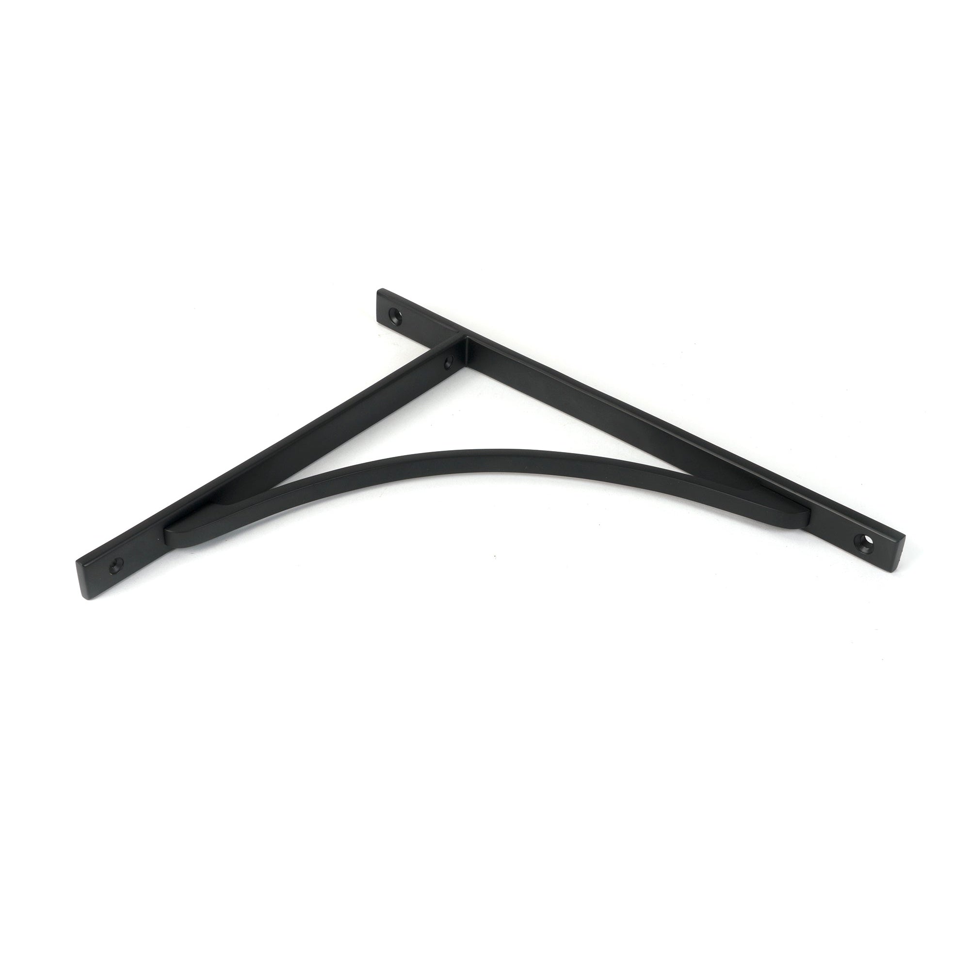Matt Black Apperley Shelf Bracket (314mm x 250mm) | From The Anvil-Shelf Brackets-Yester Home