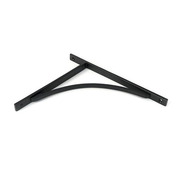 Matt Black Apperley Shelf Bracket (314mm x 250mm) | From The Anvil-Shelf Brackets-Yester Home