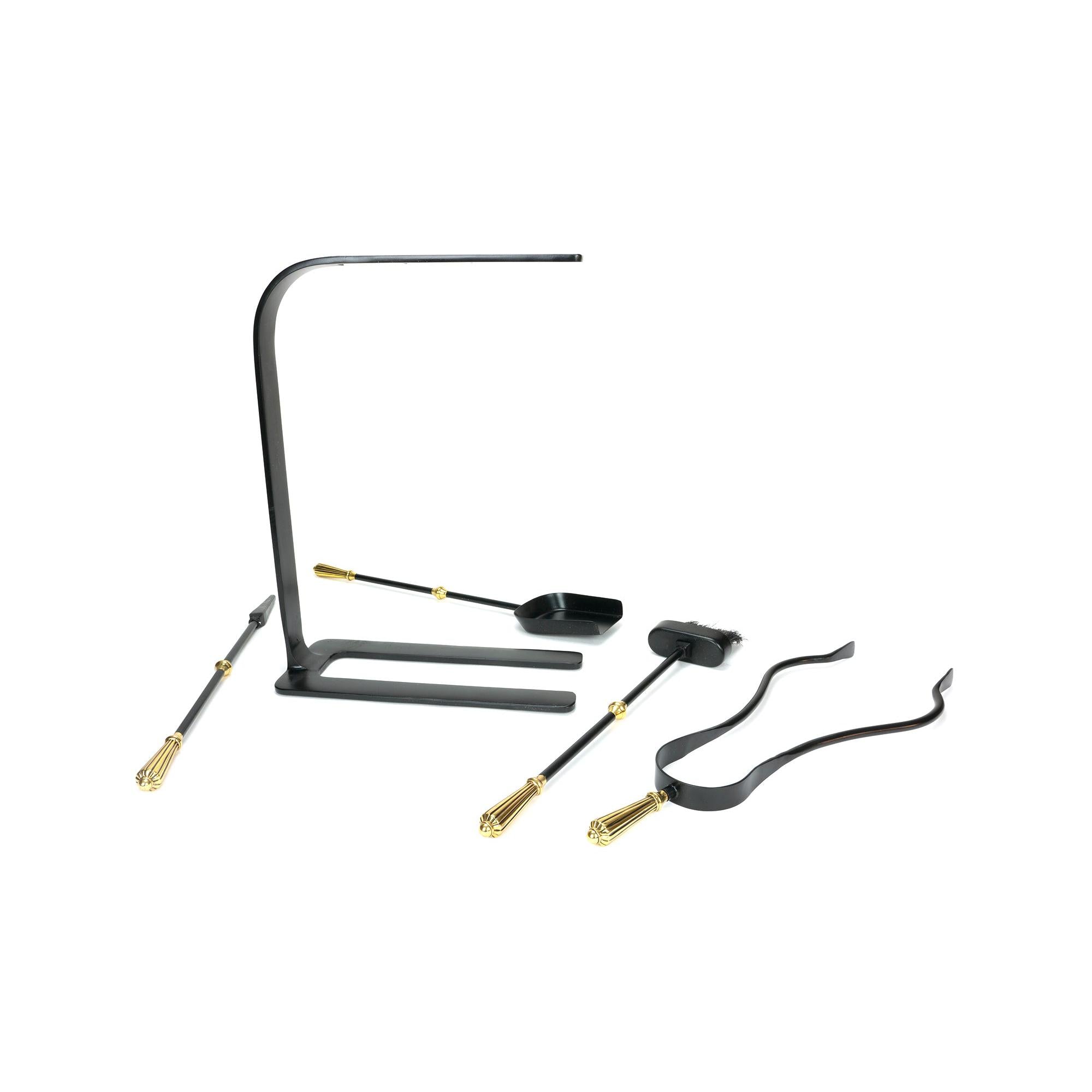 Matt Black Arc Companion Set - Hinton Tools | From The Anvil - Fire Companion Set - From The Anvil - Yester Home