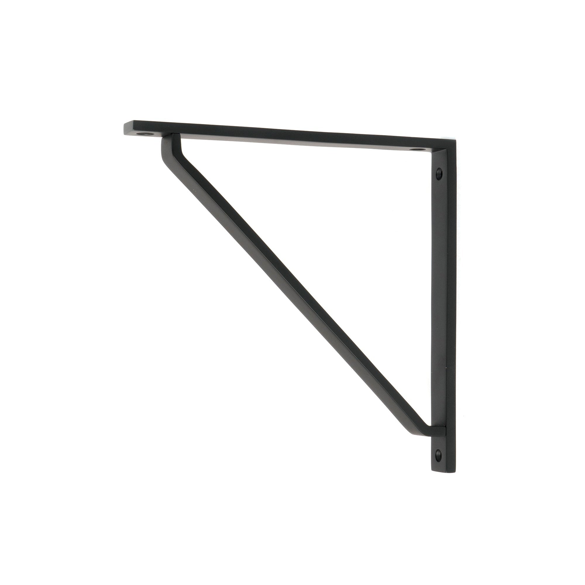 Matt Black Barton Shelf Bracket (200mm x 200mm) | From The Anvil-Shelf Brackets-Yester Home