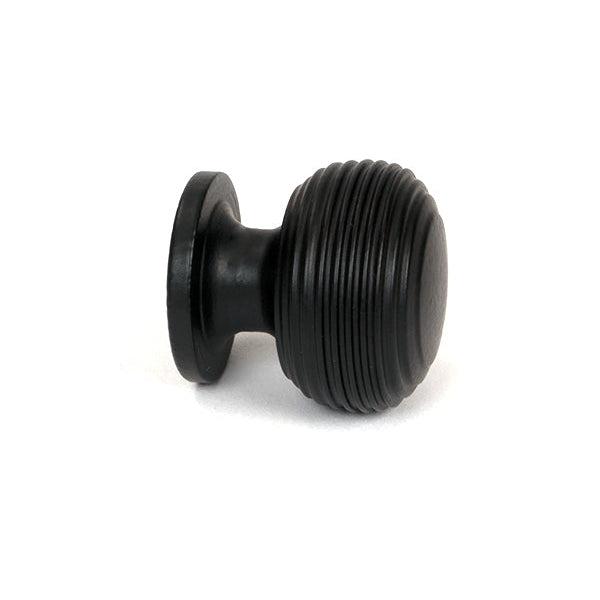 Matt Black Beehive Cabinet Knob 30mm | From The Anvil-Cabinet Knobs-Yester Home