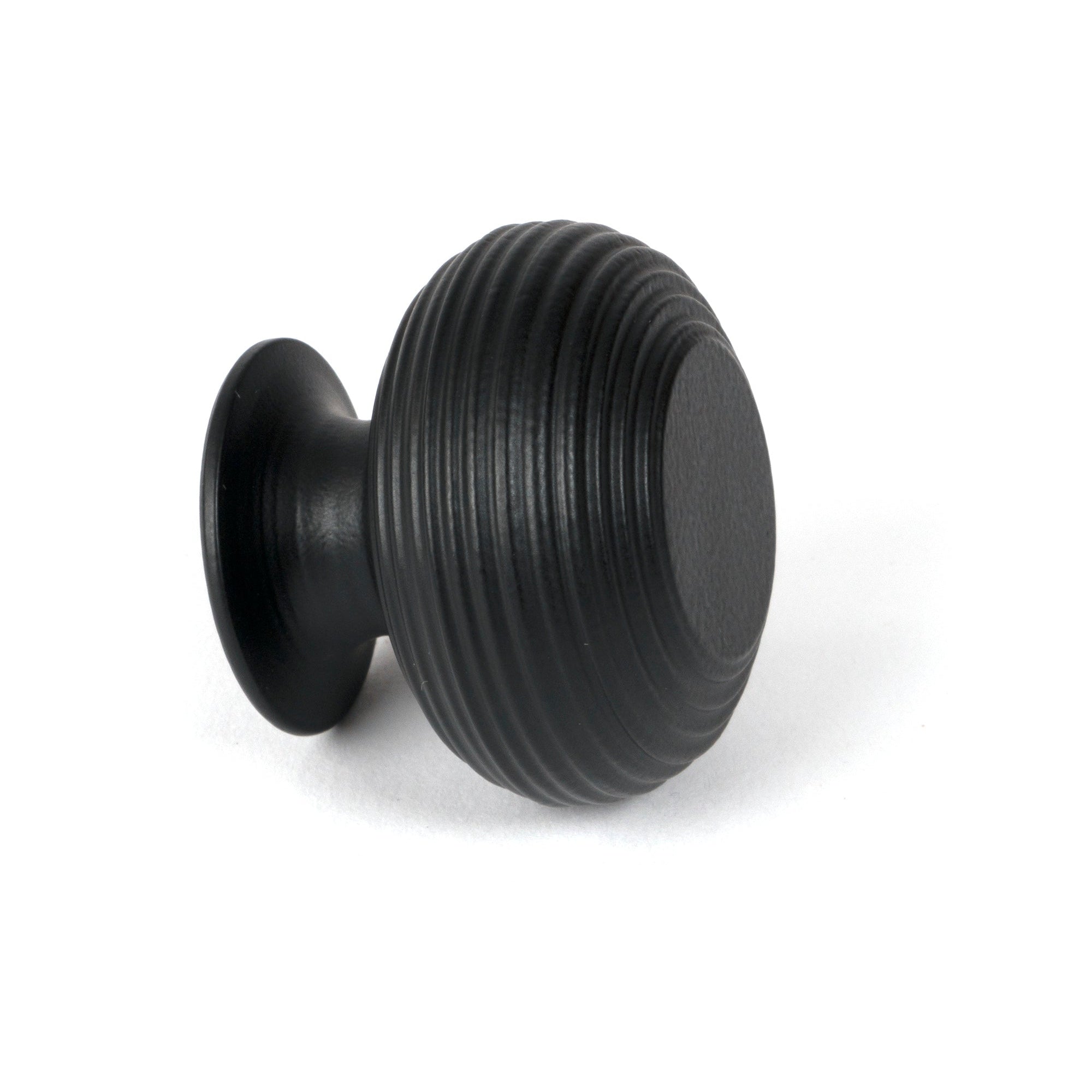 Matt Black Beehive Cabinet Knob 40mm | From The Anvil-Cabinet Knobs-Yester Home