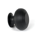Matt Black Beehive Cabinet Knob 40mm | From The Anvil-Cabinet Knobs-Yester Home