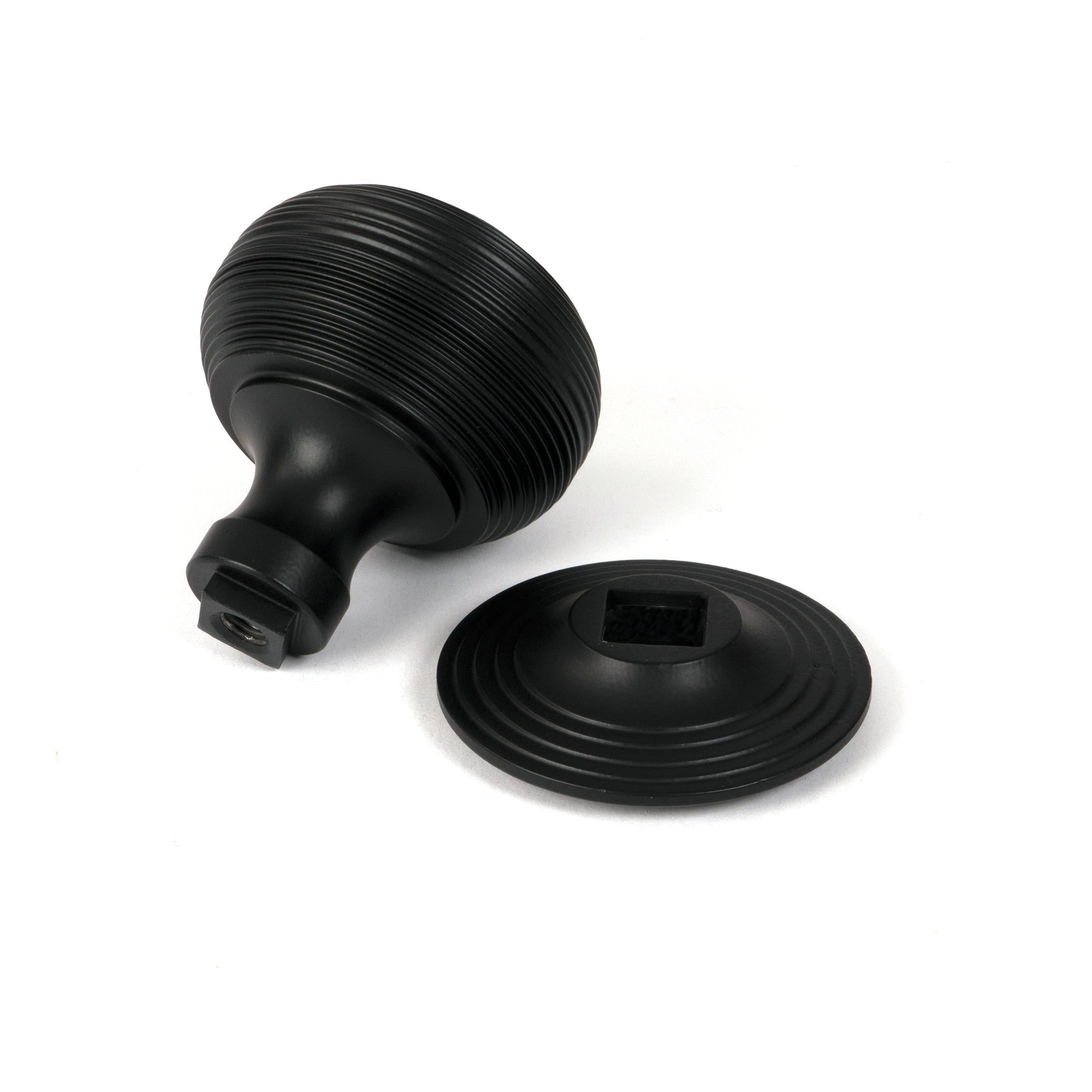 Matt Black Beehive Centre Door Knob | From The Anvil - Centre Door Knobs - From The Anvil - Yester Home