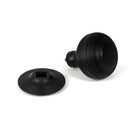 Matt Black Beehive Centre Door Knob | From The Anvil-Centre Door Knobs-Yester Home