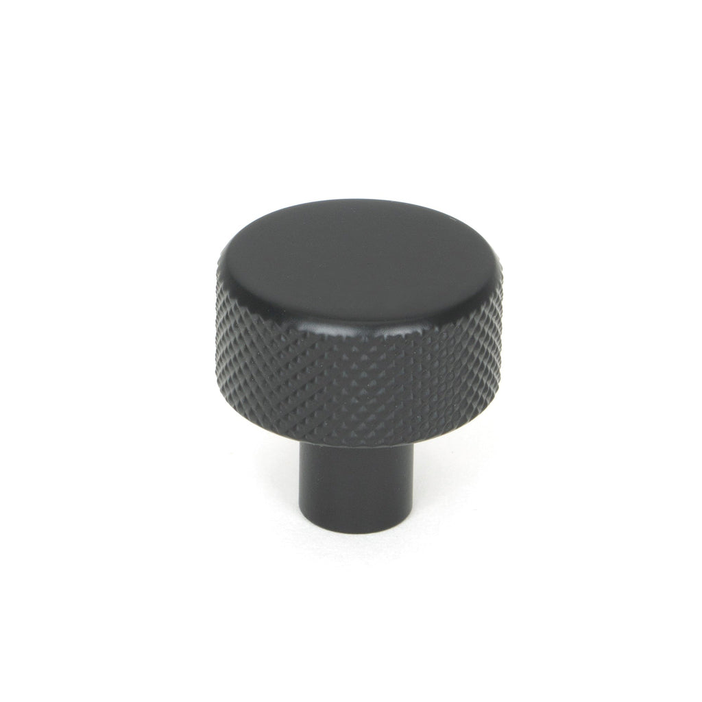 Matt Black Brompton Cabinet Knob - 25mm (No rose) | From The Anvil-Cabinet Knobs-Yester Home
