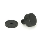 Matt Black Brompton Cabinet Knob - 25mm (Plain) | From The Anvil-Cabinet Knobs-Yester Home