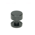 Matt Black Brompton Cabinet Knob - 25mm (Plain) | From The Anvil - Cabinet Knobs - From The Anvil - Yester Home
