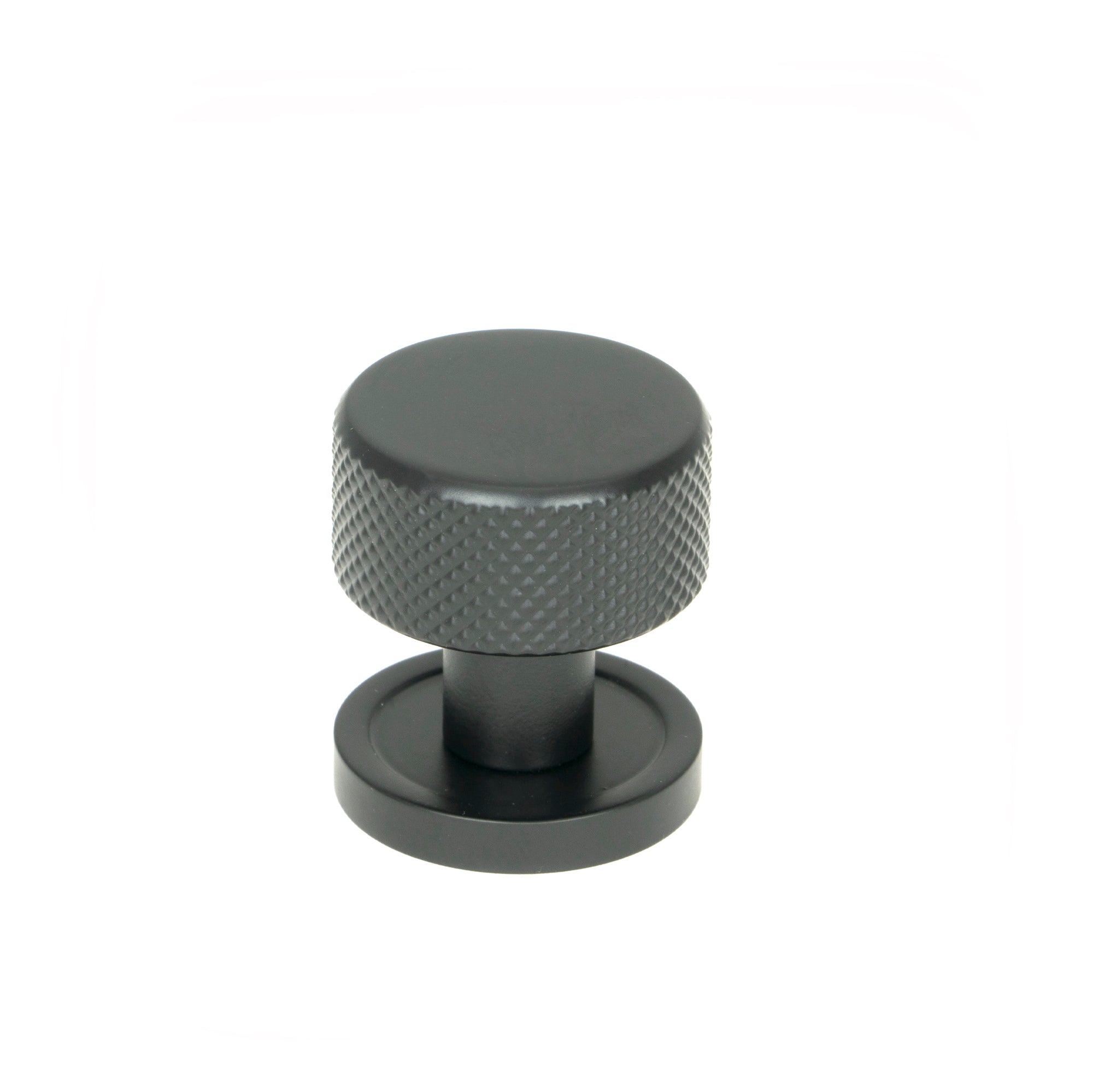 Matt Black Brompton Cabinet Knob - 25mm (Plain) | From The Anvil - Cabinet Knobs - From The Anvil - Yester Home