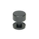 Matt Black Brompton Cabinet Knob - 25mm (Plain) | From The Anvil-Cabinet Knobs-Yester Home