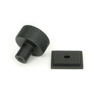 Matt Black Brompton Cabinet Knob - 25mm (Square) | From The Anvil - Cabinet Knobs - From The Anvil - Yester Home