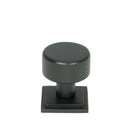 Matt Black Brompton Cabinet Knob - 25mm (Square) | From The Anvil - Cabinet Knobs - From The Anvil - Yester Home