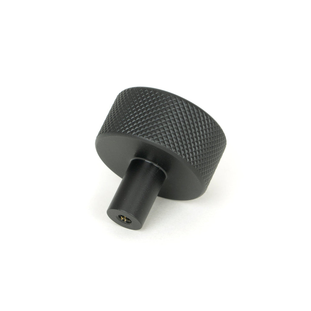 Matt Black Brompton Cabinet Knob - 32mm (No rose) | From The Anvil-Cabinet Knobs-Yester Home