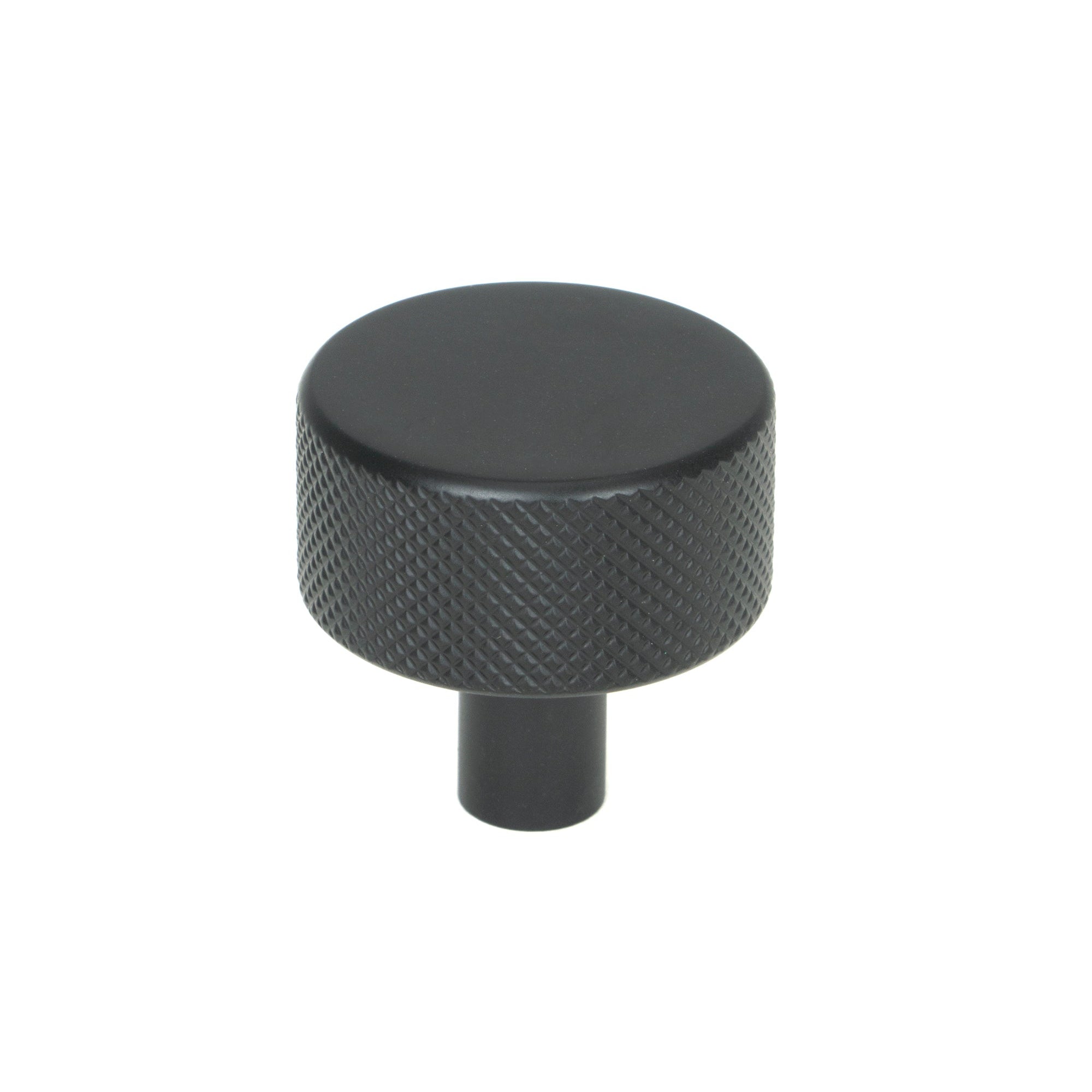Matt Black Brompton Cabinet Knob - 32mm (No rose) | From The Anvil-Cabinet Knobs-Yester Home