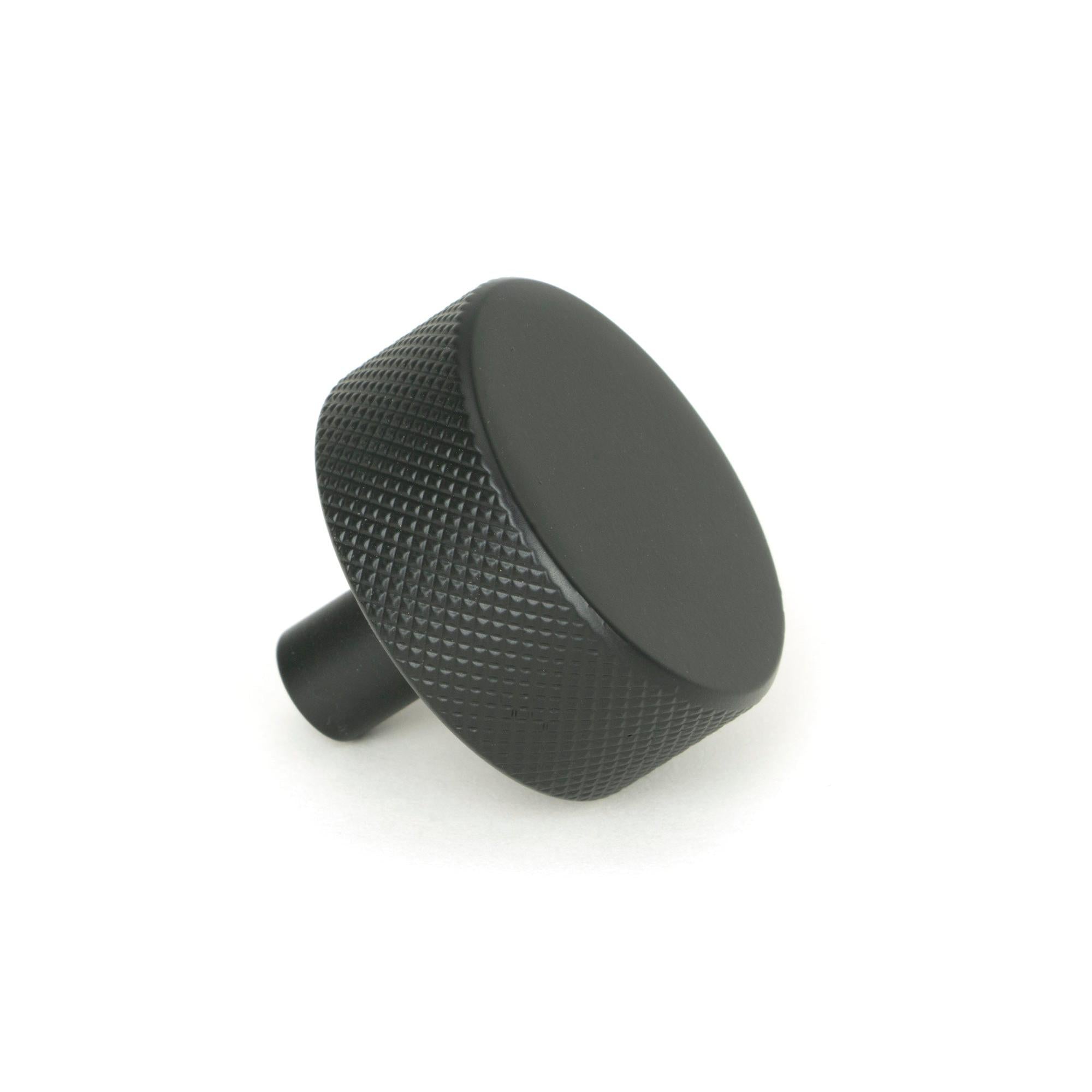 Matt Black Brompton Cabinet Knob - 38mm (No rose) | From The Anvil - Cabinet Knobs - From The Anvil - Yester Home