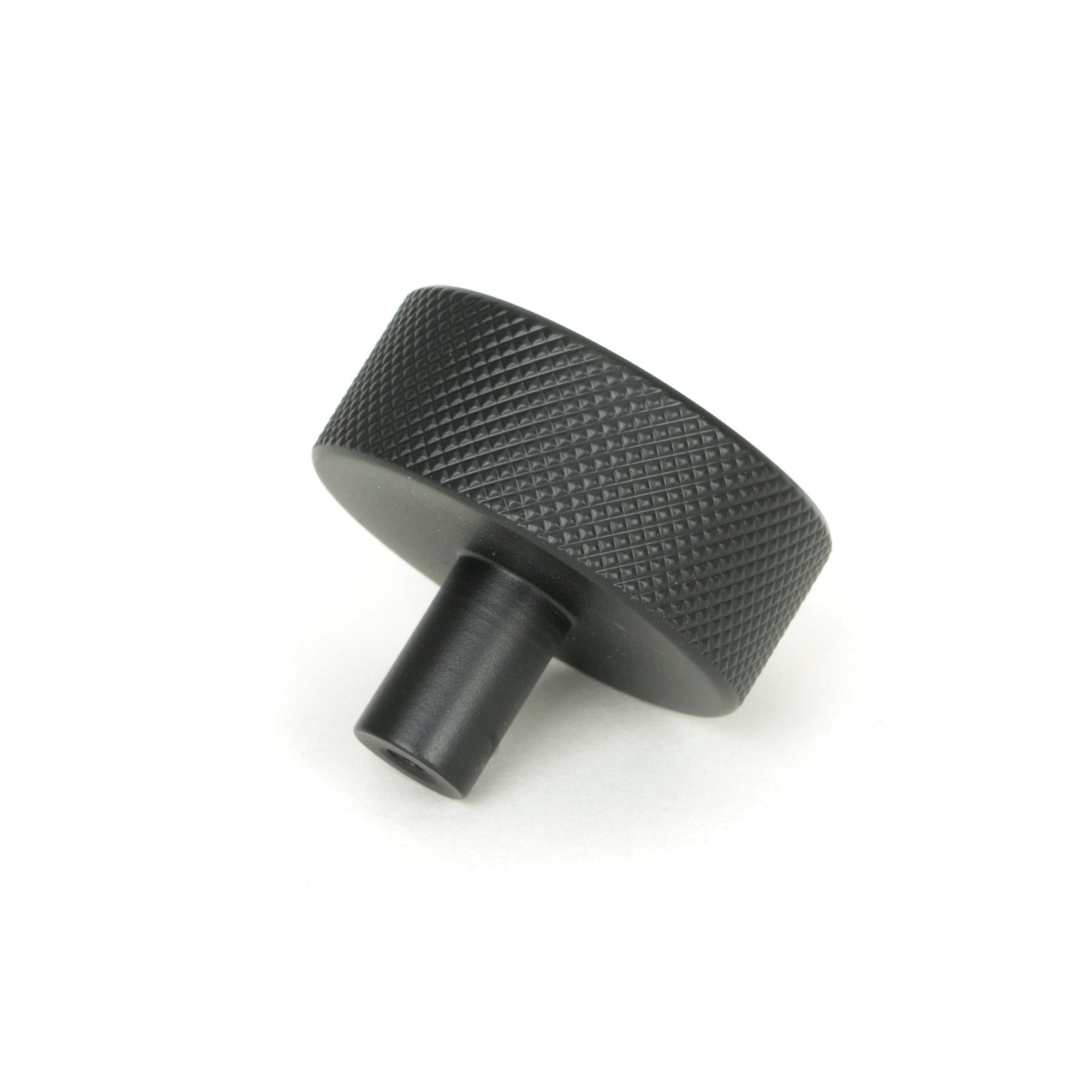 Matt Black Brompton Cabinet Knob - 38mm (No rose) | From The Anvil - Cabinet Knobs - From The Anvil - Yester Home