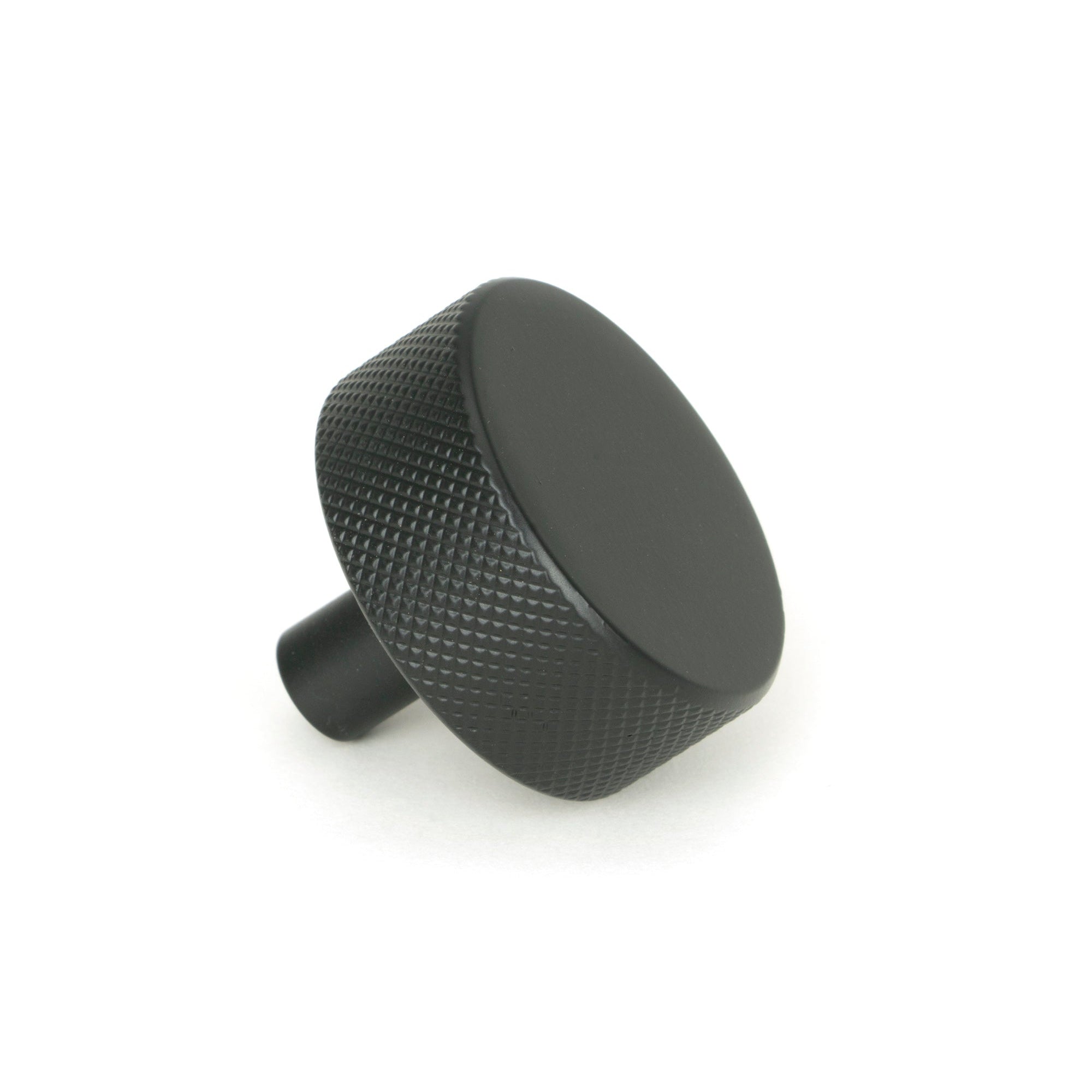Matt Black Brompton Cabinet Knob - 38mm (No rose) | From The Anvil-Cabinet Knobs-Yester Home