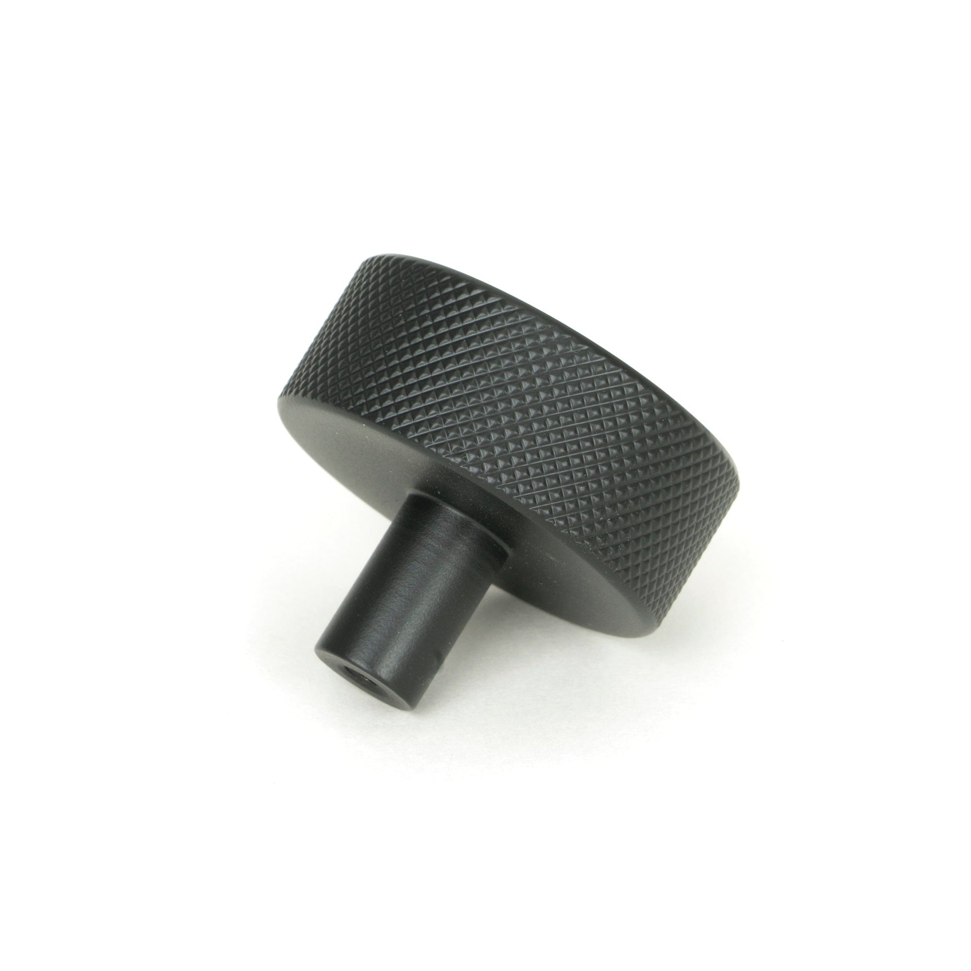 Matt Black Brompton Cabinet Knob - 38mm (No rose) | From The Anvil-Cabinet Knobs-Yester Home