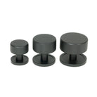 Matt Black Brompton Cabinet Knob - 38mm (Plain) | From The Anvil - Cabinet Knobs - From The Anvil - Yester Home