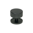 Matt Black Brompton Cabinet Knob - 38mm (Plain) | From The Anvil-Cabinet Knobs-Yester Home