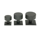 Matt Black Brompton Cabinet Knob - 38mm (Square) | From The Anvil-Cabinet Knobs-Yester Home