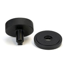 Matt Black Brompton Centre Door Knob (Art Deco) | From The Anvil - Centre Door Knobs - From The Anvil - Yester Home