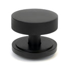 Matt Black Brompton Centre Door Knob (Art Deco) | From The Anvil - Centre Door Knobs - From The Anvil - Yester Home