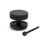 Matt Black Brompton Centre Door Knob (Beehive) | From The Anvil - Centre Door Knobs - From The Anvil - Yester Home