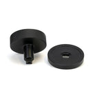 Matt Black Brompton Centre Door Knob (Plain) | From The Anvil-Centre Door Knobs-Yester Home