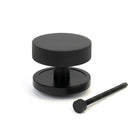 Matt Black Brompton Centre Door Knob (Plain) | From The Anvil - Centre Door Knobs - From The Anvil - Yester Home