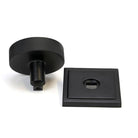Matt Black Brompton Centre Door Knob (Square) | From The Anvil-Centre Door Knobs-Yester Home