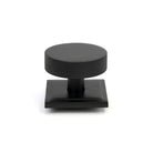 Matt Black Brompton Centre Door Knob (Square) | From The Anvil-Centre Door Knobs-Yester Home