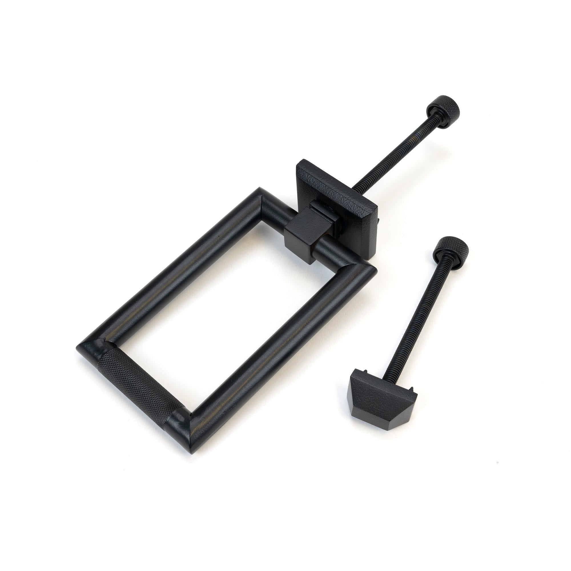 Matt Black Brompton Door Knocker | From The Anvil - Bolt-Through Door Knockers - From The Anvil - Yester Home
