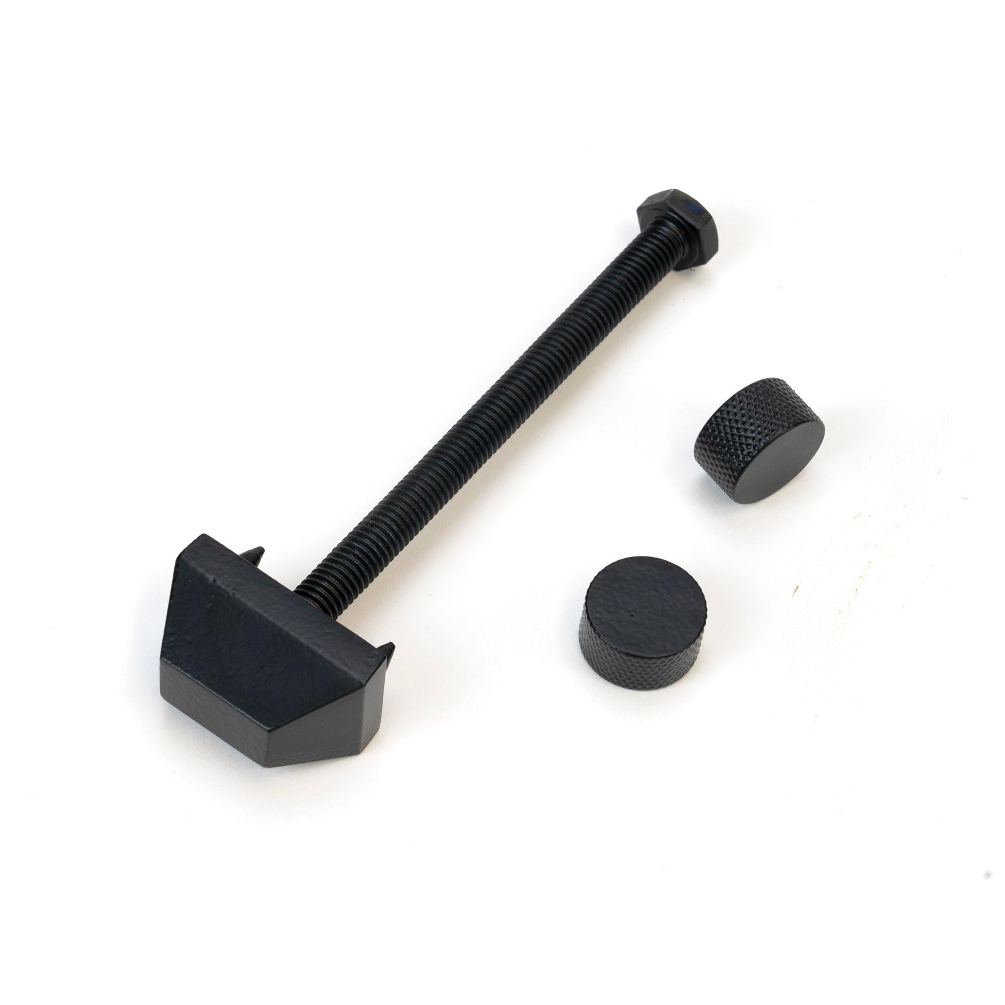 Matt Black Brompton Door Knocker | From The Anvil - Bolt-Through Door Knockers - From The Anvil - Yester Home