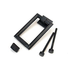 Matt Black Brompton Door Knocker | From The Anvil-Bolt-Through Door Knockers-Yester Home