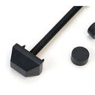 Matt Black Brompton Door Knocker | From The Anvil-Bolt-Through Door Knockers-Yester Home