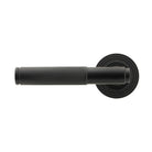 Matt Black Brompton Lever on Rose Set (Beehive) - Unsprung | From The Anvil - Concealed - From The Anvil - Yester Home