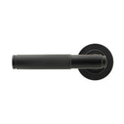Matt Black Brompton Lever on Rose Set (Plain) - Unsprung | From The Anvil - Concealed - From The Anvil - Yester Home